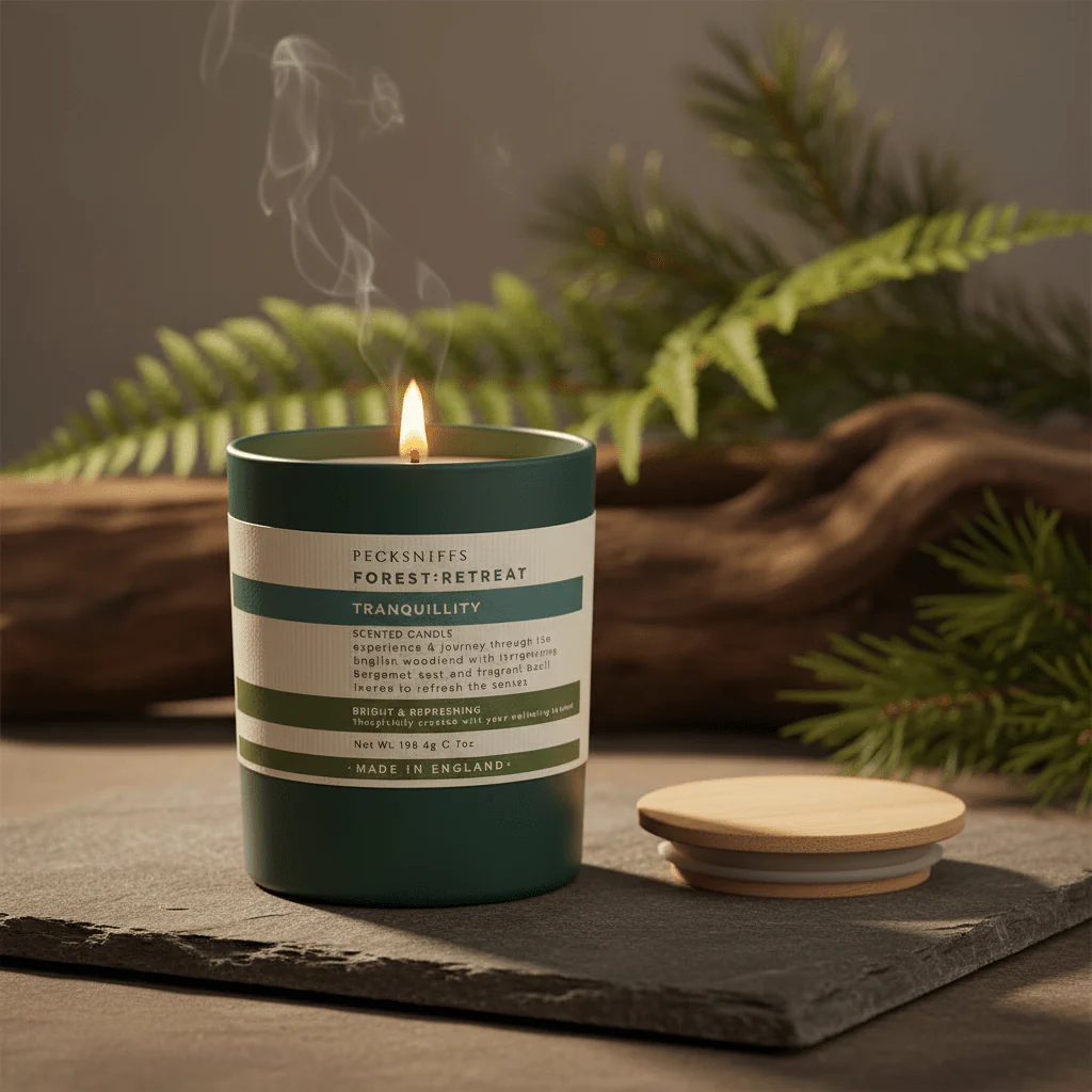 Pecksniffs Forest Retreat Tranquillity Scented Candle 198.4g - Image 2
