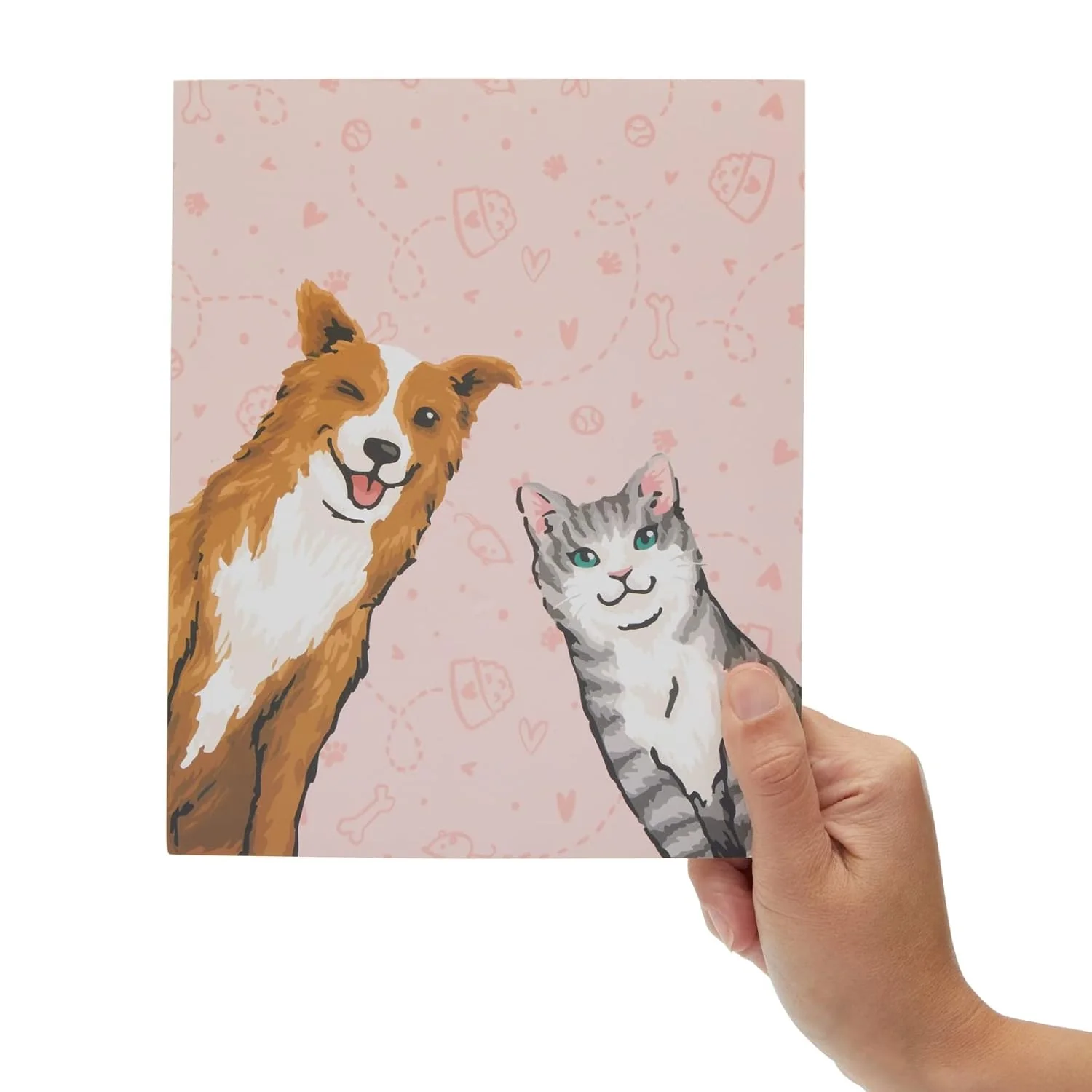 4 Pack Cat & Dog Veterinarian Journal - Lined Pink/Blue - Image 3