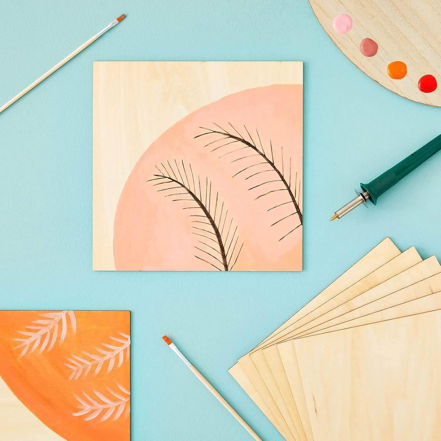 Bright Creations 8 x 10" Square Plywood Craft Sheets - 8 Pack - Image 2