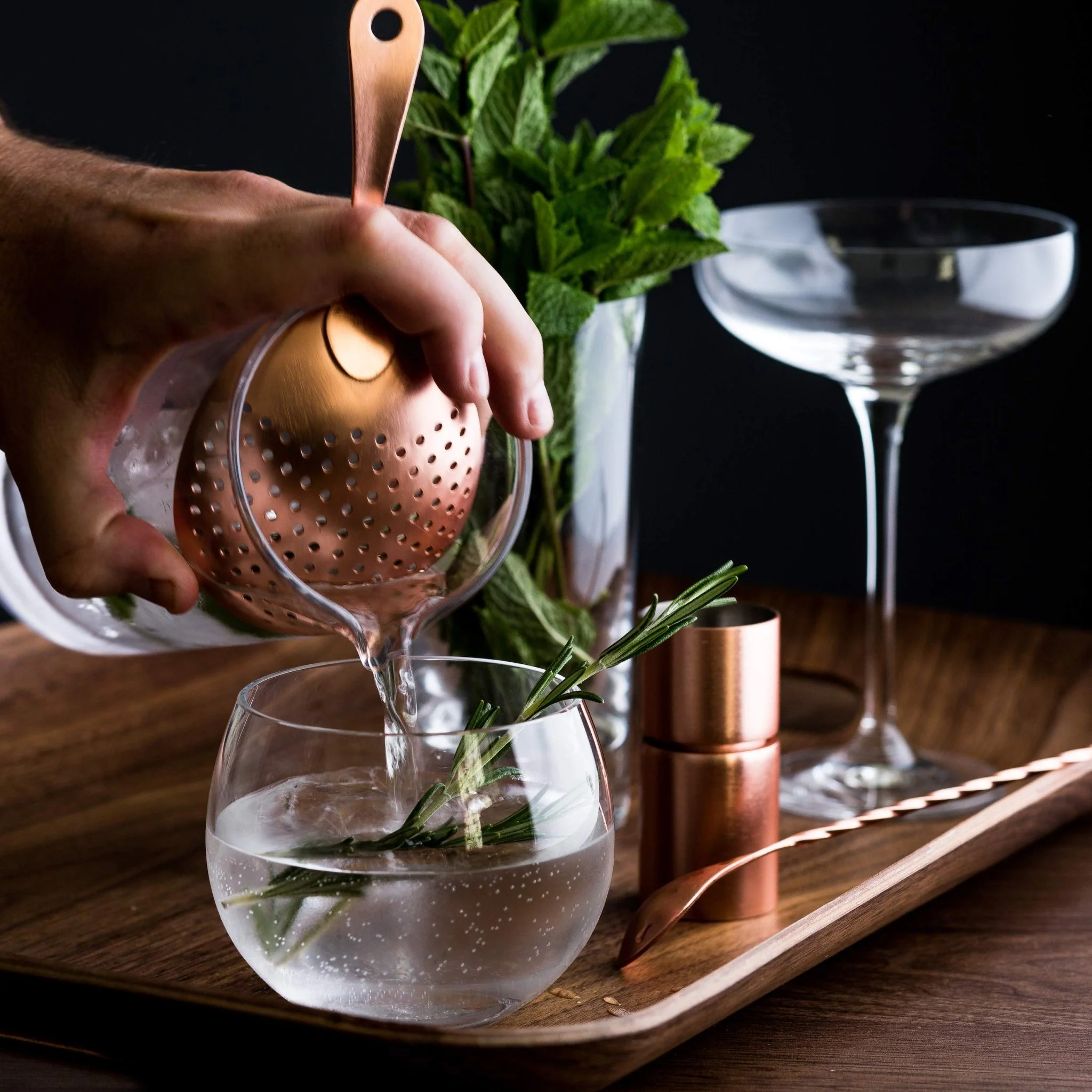 Lunar Oceans Stirred Cocktail Making Set | (Copper) - Image 3