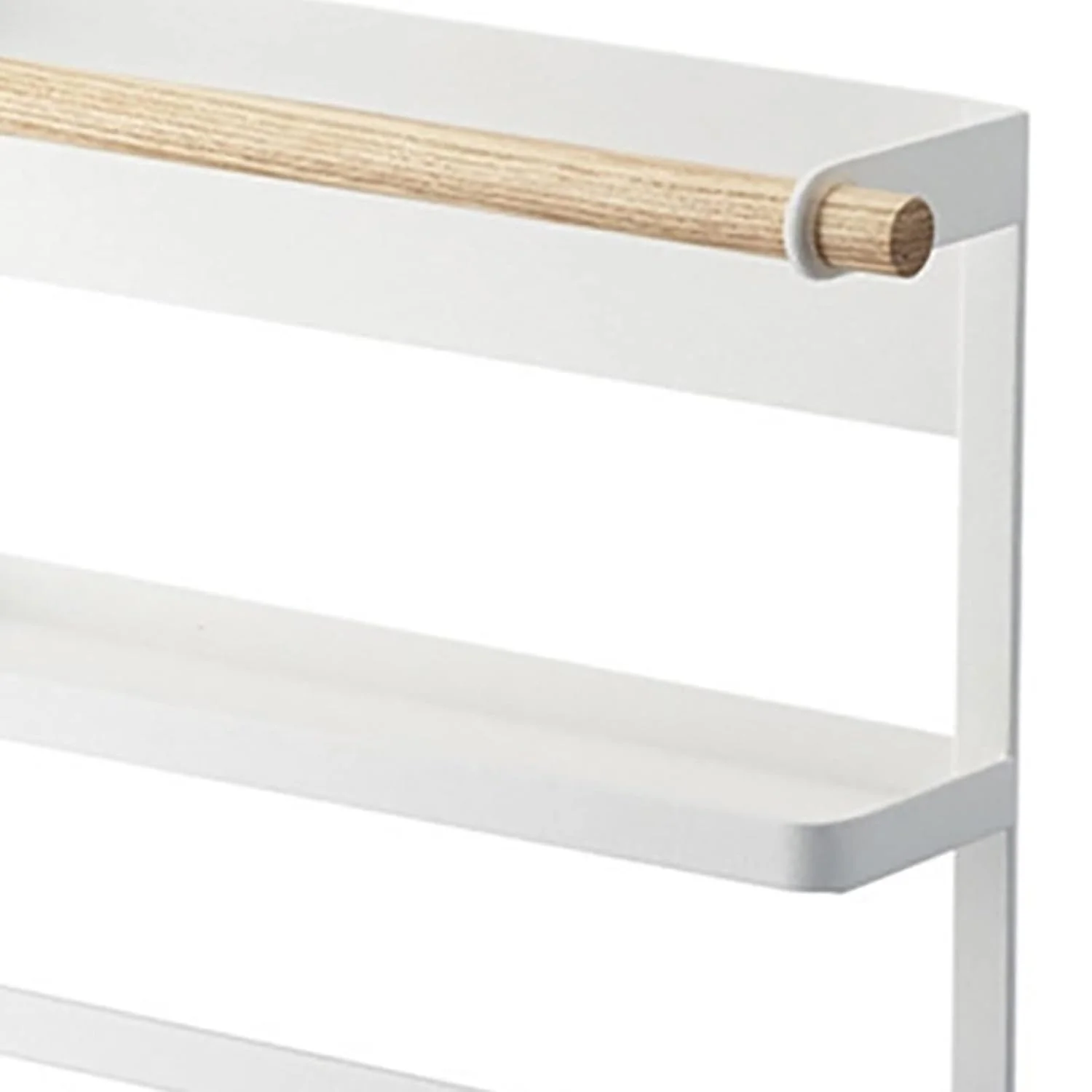 Magnetic Spice Rack with Paper Towel Holder - White - Image 6
