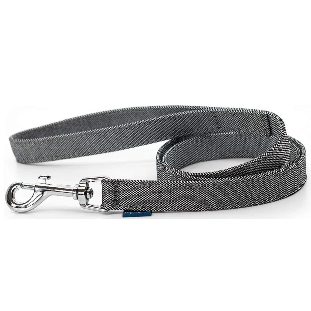 Project Blu Adriatic Grey Fabric Dog Leash - 110cm