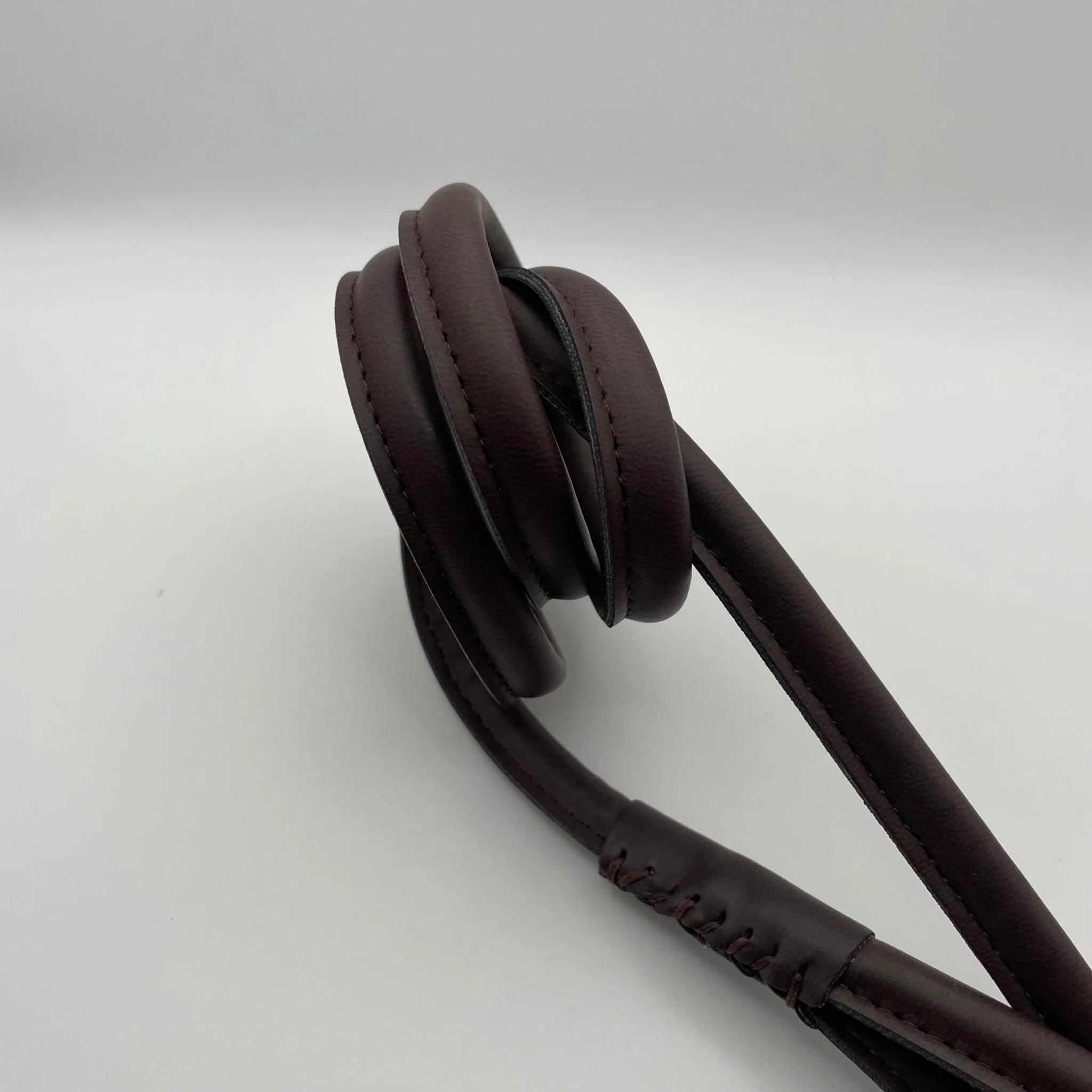 Project Blu Chestnut Apple Brown Rolled Leather Dog Leash 110cm - Image 3