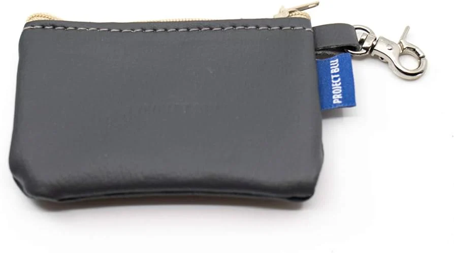 Project Blu Malibu Grey Leather Dog Poop Bag Holder - Image 3