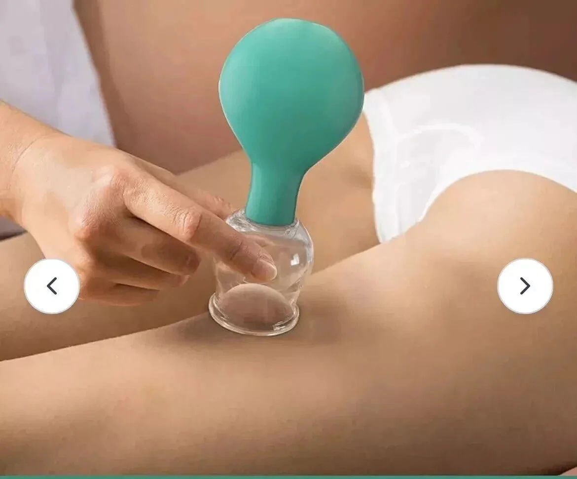 PURAVA Cupping Therapy Set with Suction Balls - Green (Set of 5) - Image 5
