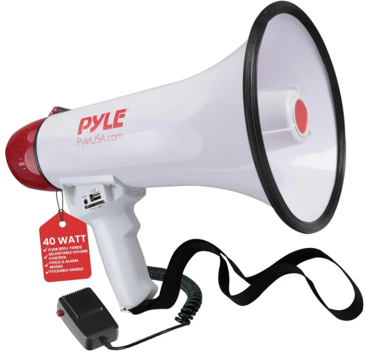PYLE Bluetooth 40 W Outdoor Megaphone Bullhorn Speaker - PMP42BT