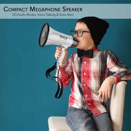 Pyle Mini Megaphone Grey 30w PMP33SL - Image 3