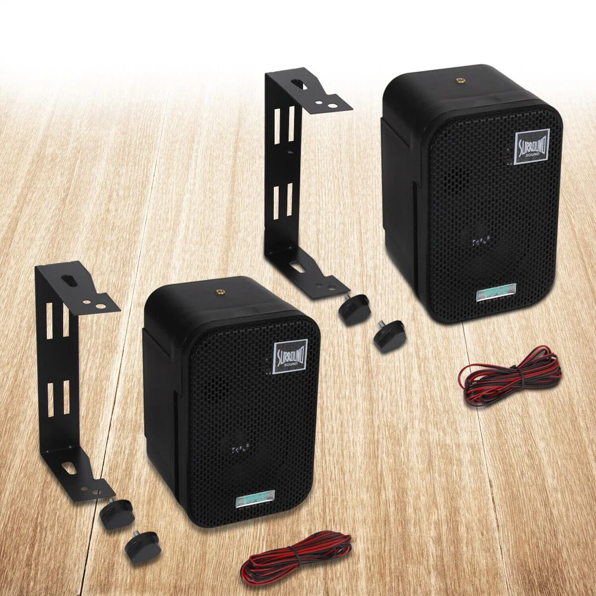 Pyle Waterproof 300W Outdoor Speakers - 3.5 inch x 2 PDWR30B - Image 4