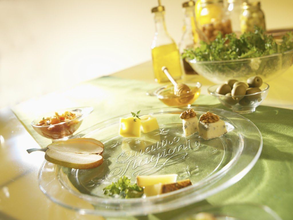 QUATTRO STAGIONI Four Seasons Glass Plate - Image 2