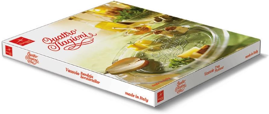 QUATTRO STAGIONI Four Seasons Glass Plate - Image 3
