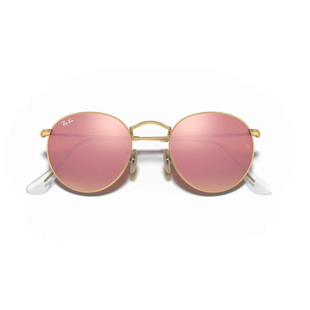 Ray-Ban Round Metal - Light Brown Mirror Pink RB3447 112/Z2 - Image 5