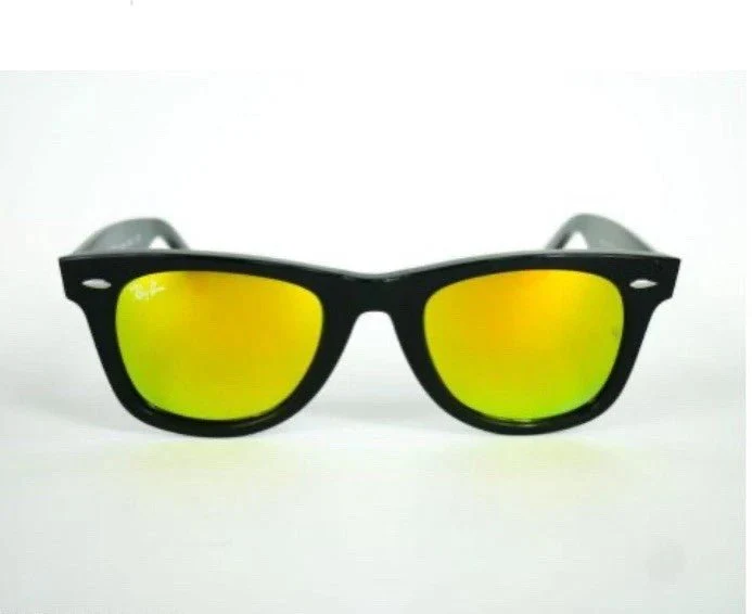 Ray Ban Wayfarer Flash Mirror Yellow RB2140A 901/18 - Image 3