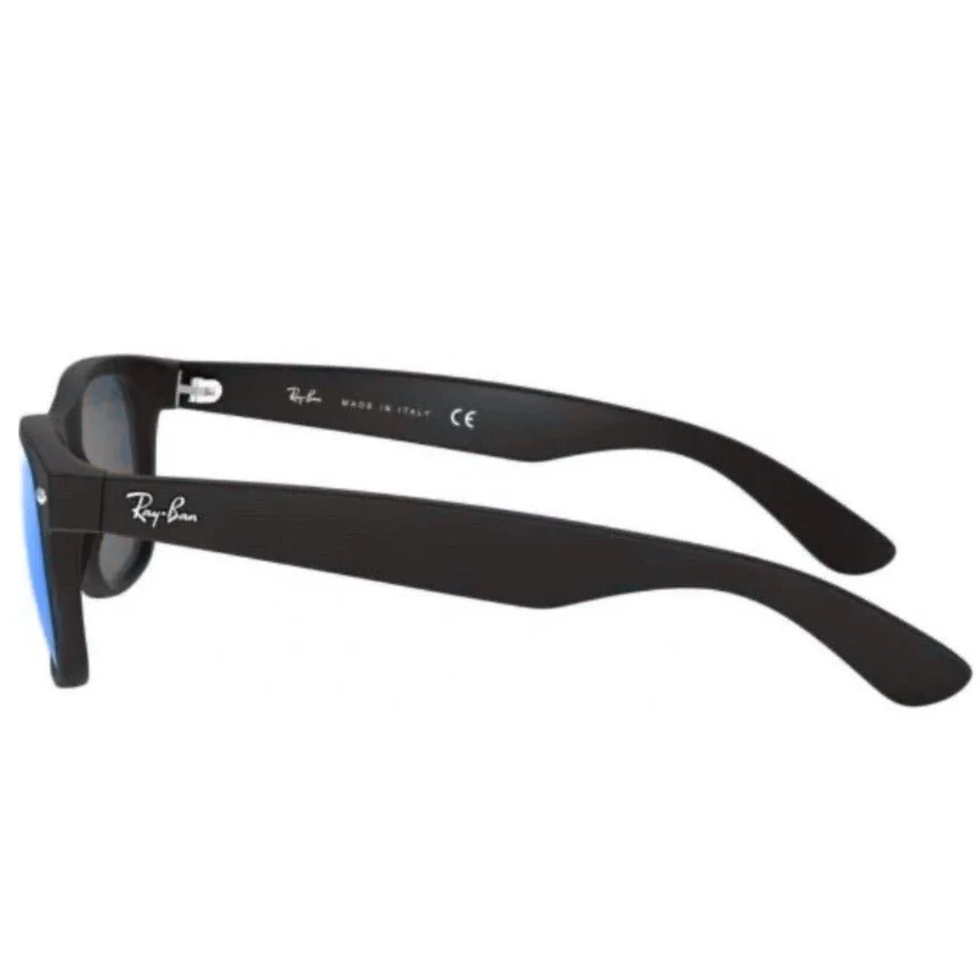 Ray-Ban Wayfarer RB2140 Black Frame, Blue Mirror Lens - Image 2