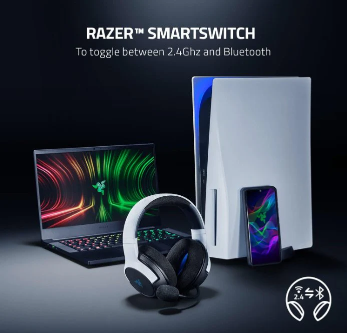 Razer Kaira - Dual Wireless Bluetooth PlayStation 5 Headset - Image 4