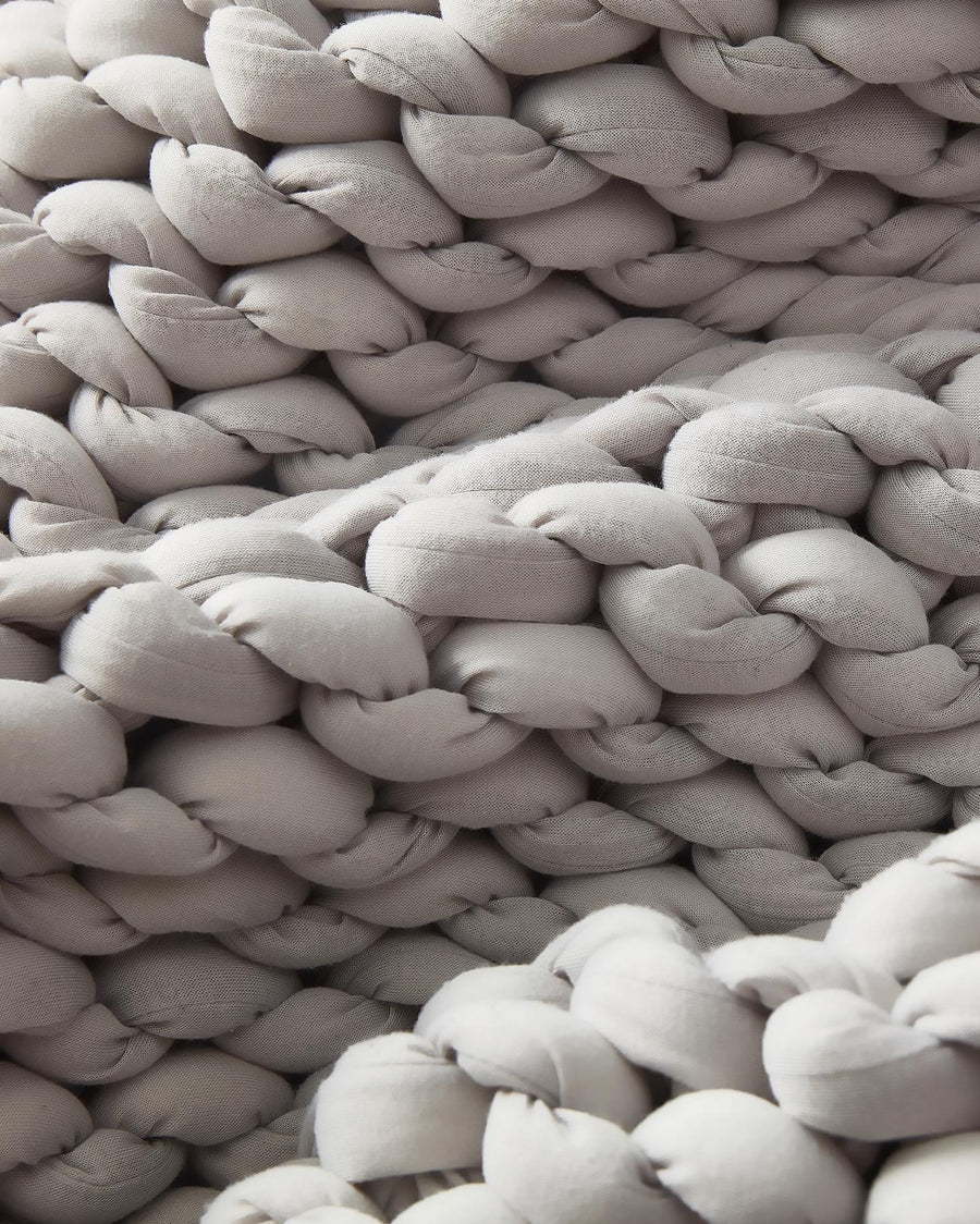 REMY Knitted Weighted Blanket - Cloudy Grey (8KG) - Image 2