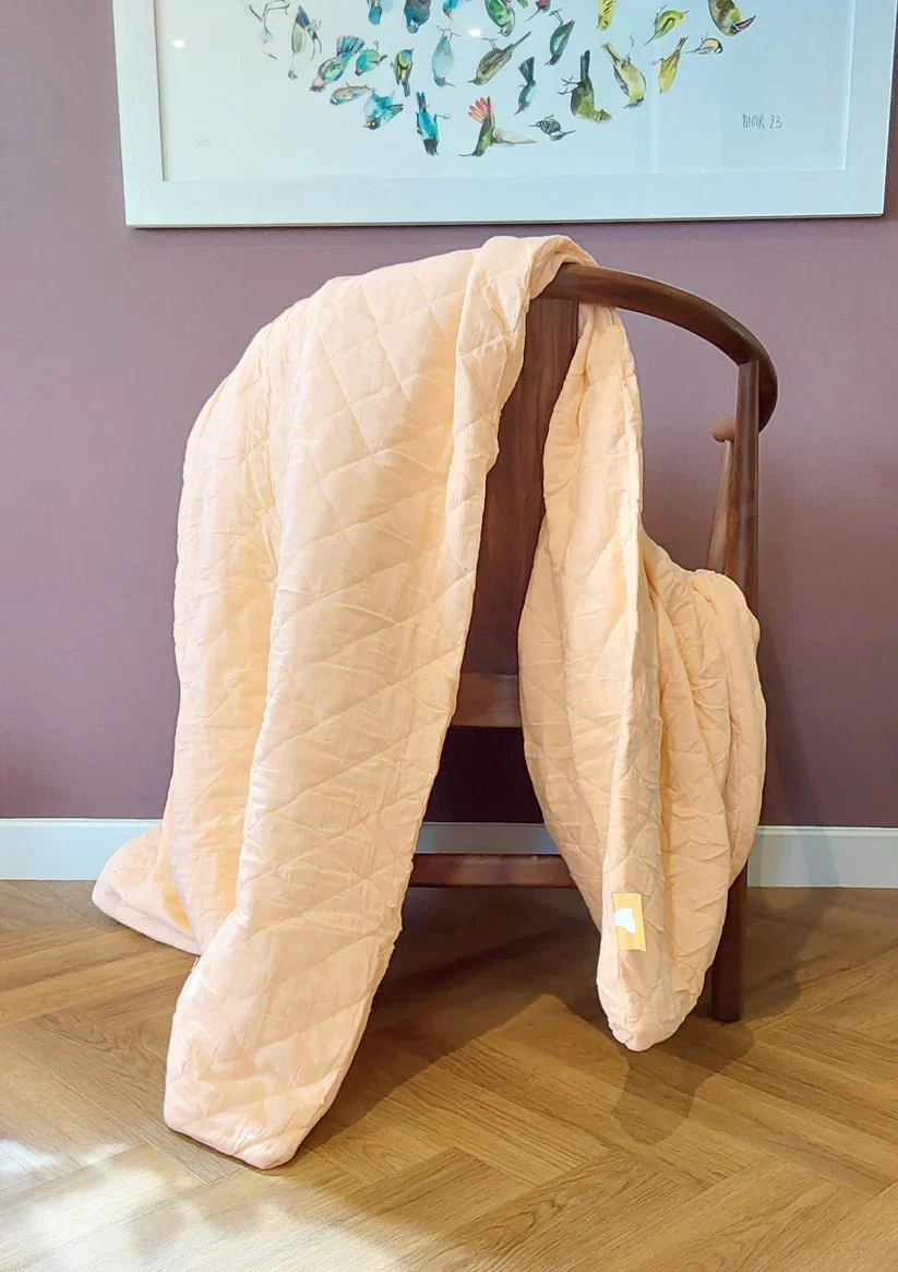 Remy Sleep 100% Cotton Blanket - Peach Nectar - Image 6