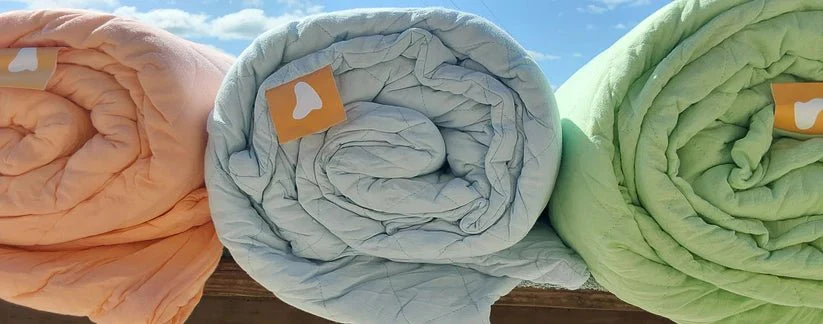 Remy Sleep 100% Cotton Weighted Blankets - The Junior (Ice Water Blue - 5KG) - Image 3