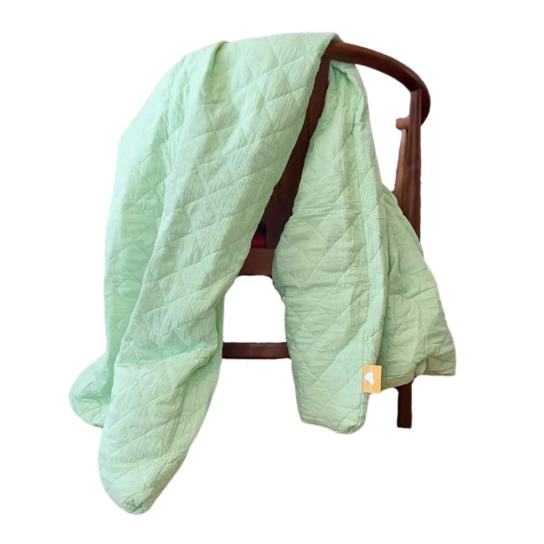 Remy Sleep 100% Cotton Weighted Blankets - The Junior (Minty Green - 3KG)