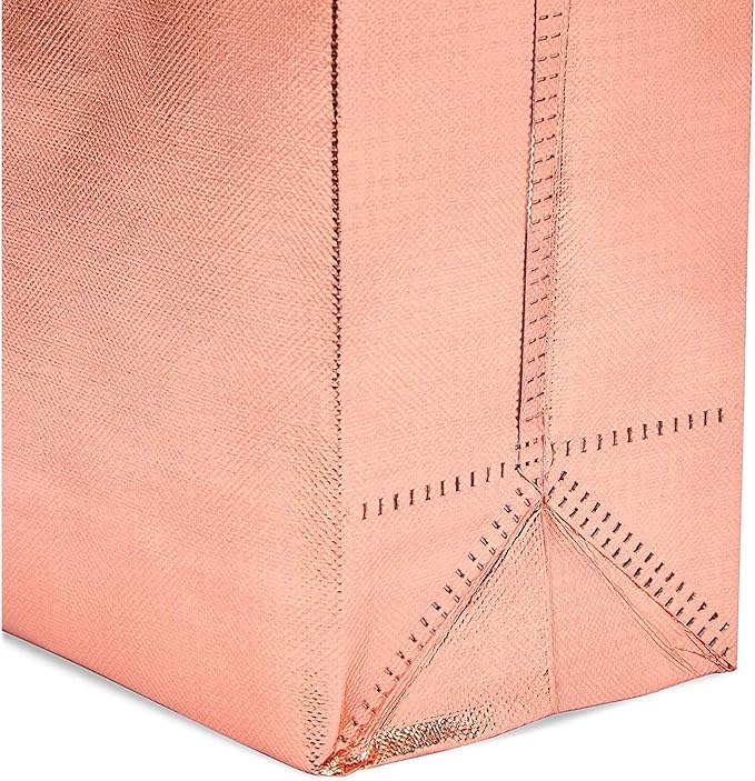 Reusable Grocery Tote Bag for Shopping (Large Rose Gold 20 Pack) - Image 6