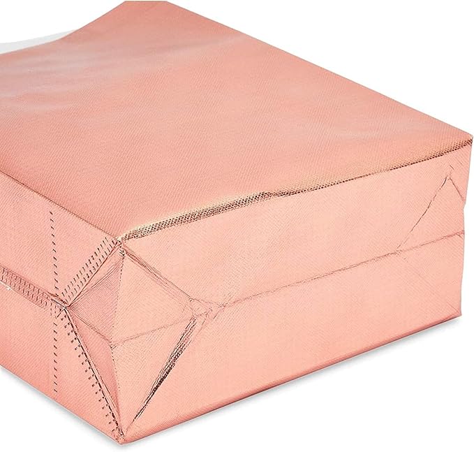 Reusable Grocery Tote Bag for Shopping (Large Rose Gold 20 Pack) - Image 7