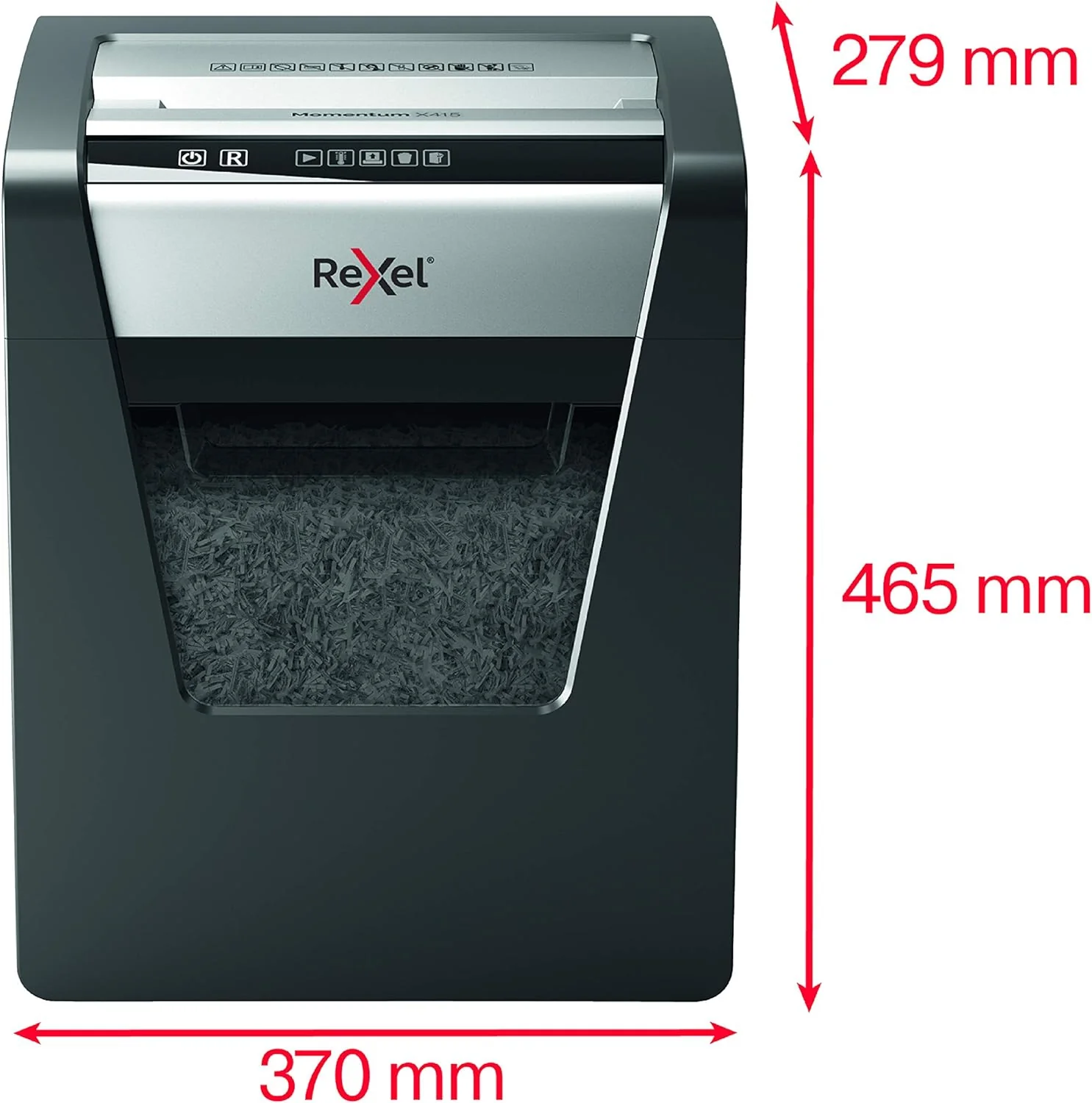 Rexel Momentum X415 Cross Cut Paper Shredder - Image 5