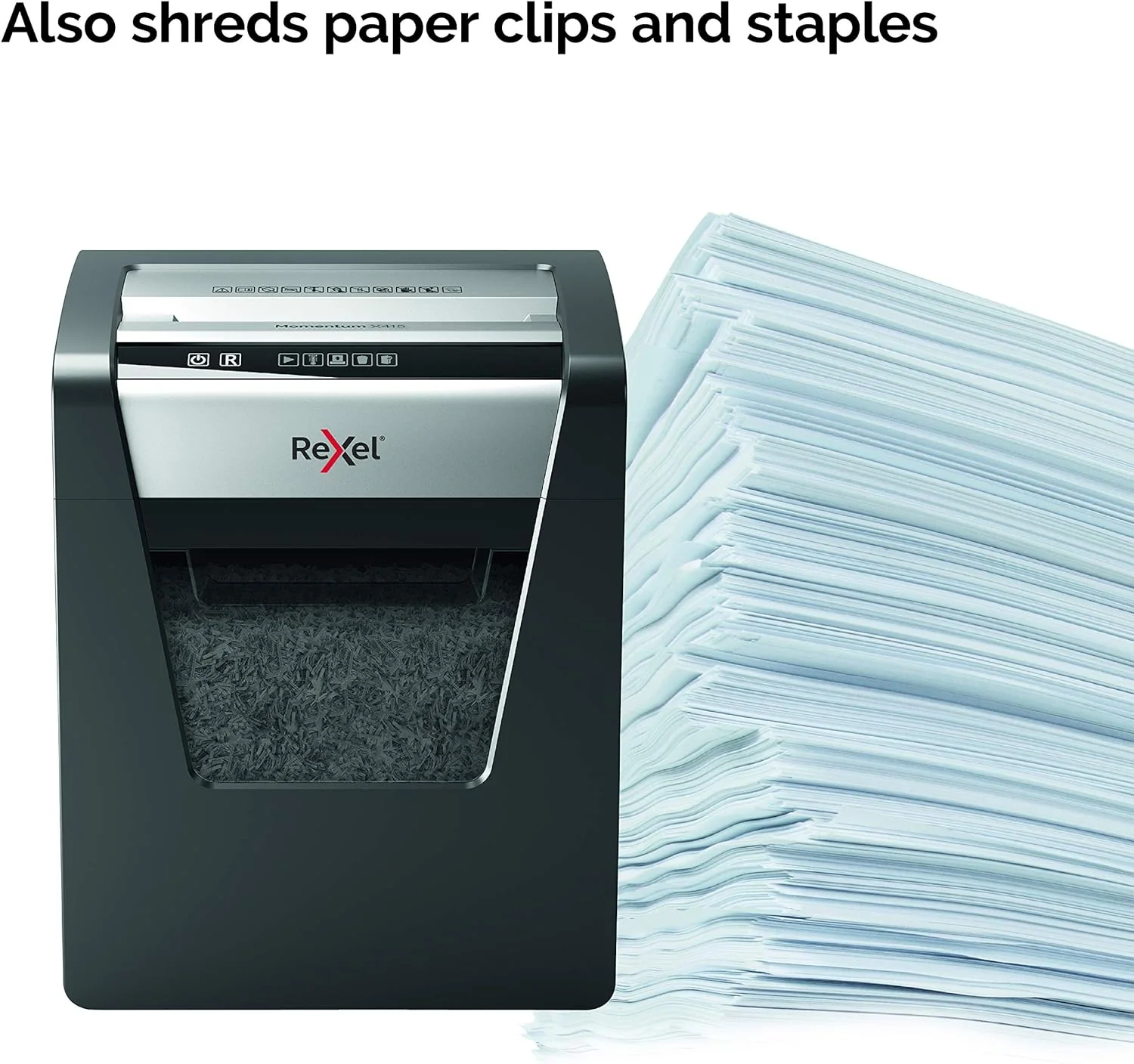 Rexel Momentum X415 Cross Cut Paper Shredder - Image 6