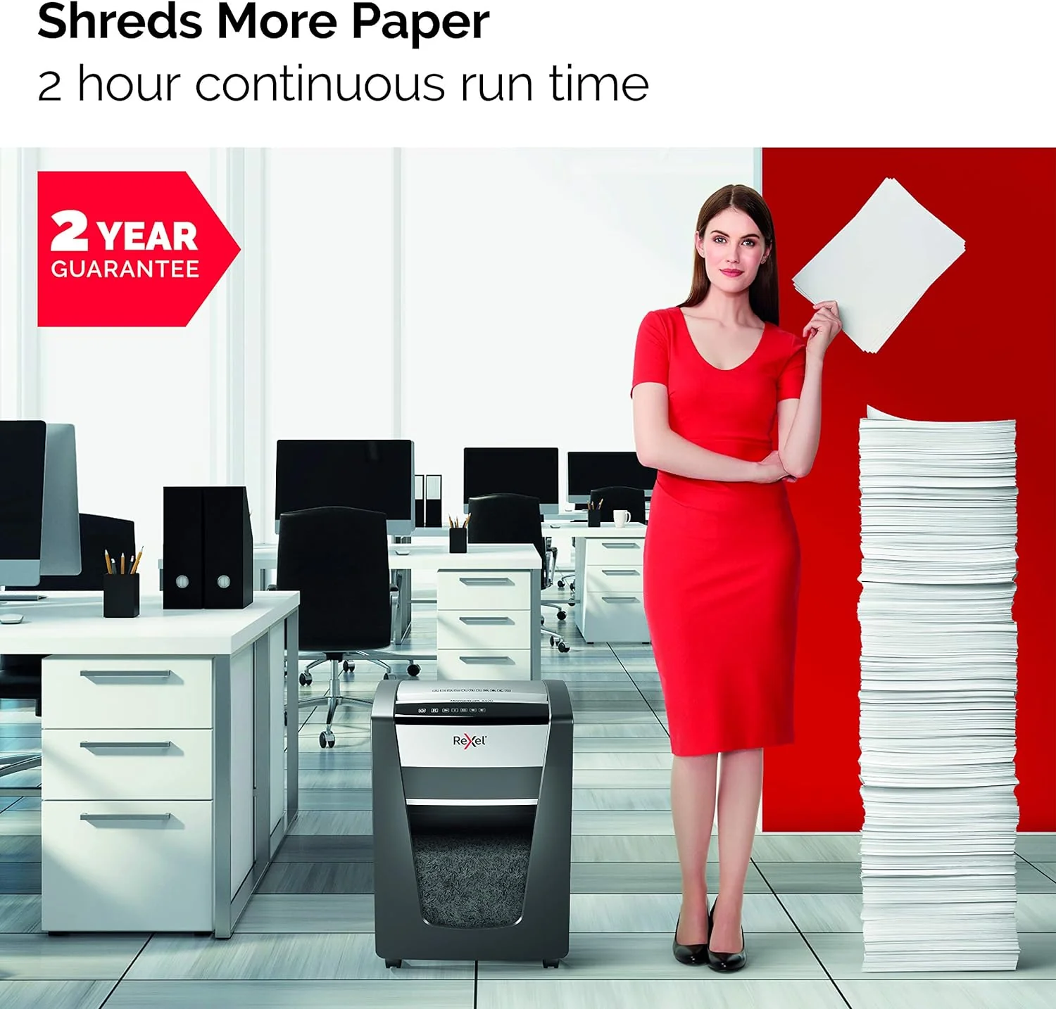 Rexel Momentum X415 Cross Cut Paper Shredder - Image 8