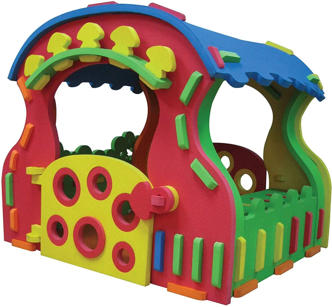 RICCO Kids EVA Playhouse Interlocking Indoor and Outdoor Puzzle Playmat (Giant Mushroom) - Image 2