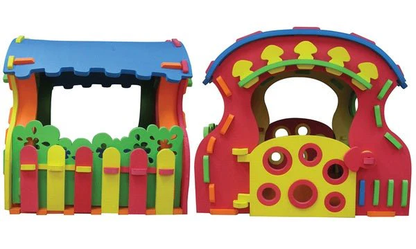 RICCO Kids EVA Playhouse Interlocking Indoor and Outdoor Puzzle Playmat (Giant Mushroom) - Image 3