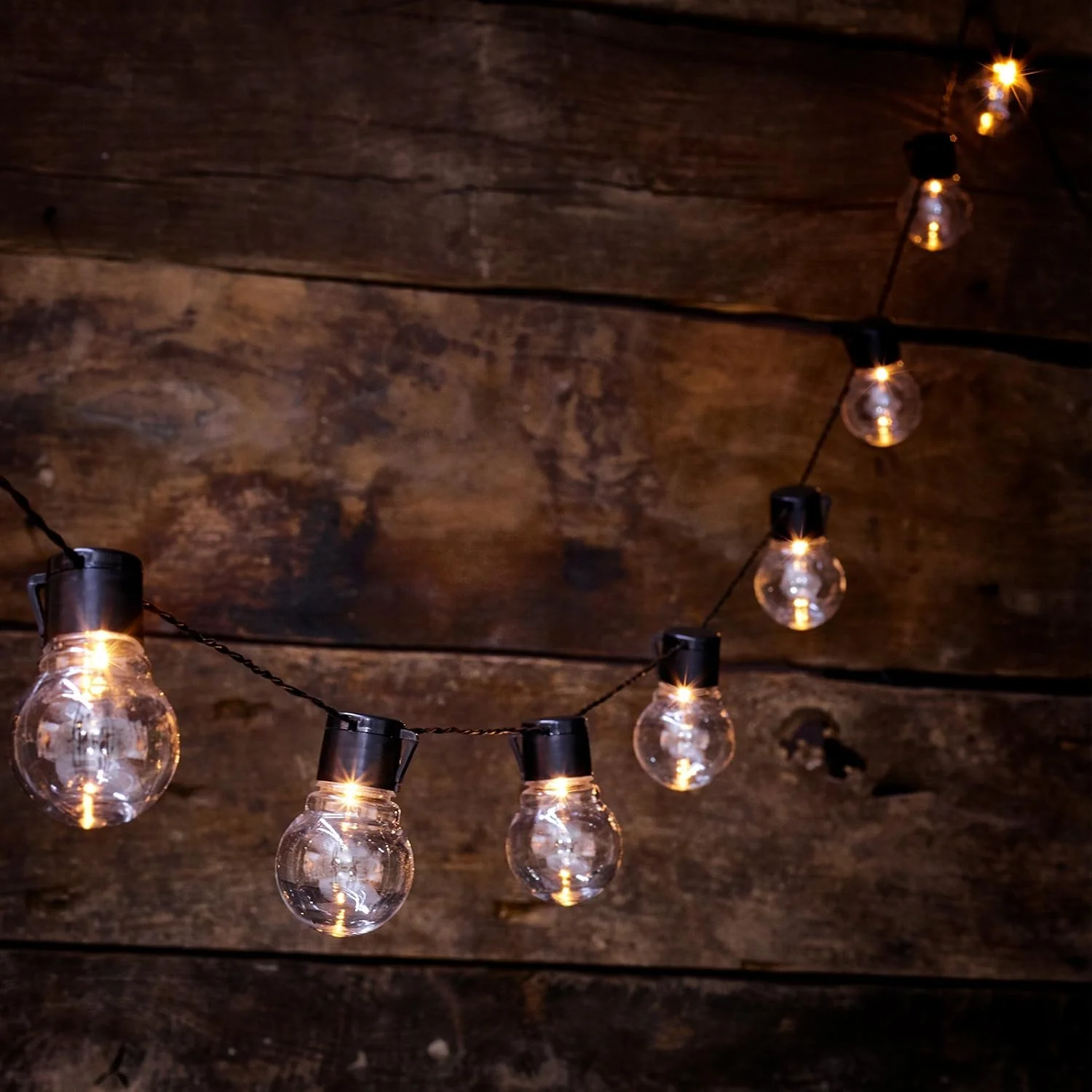 Solar Powered Retro LED Bulbs - Outdoor Fairy Lights