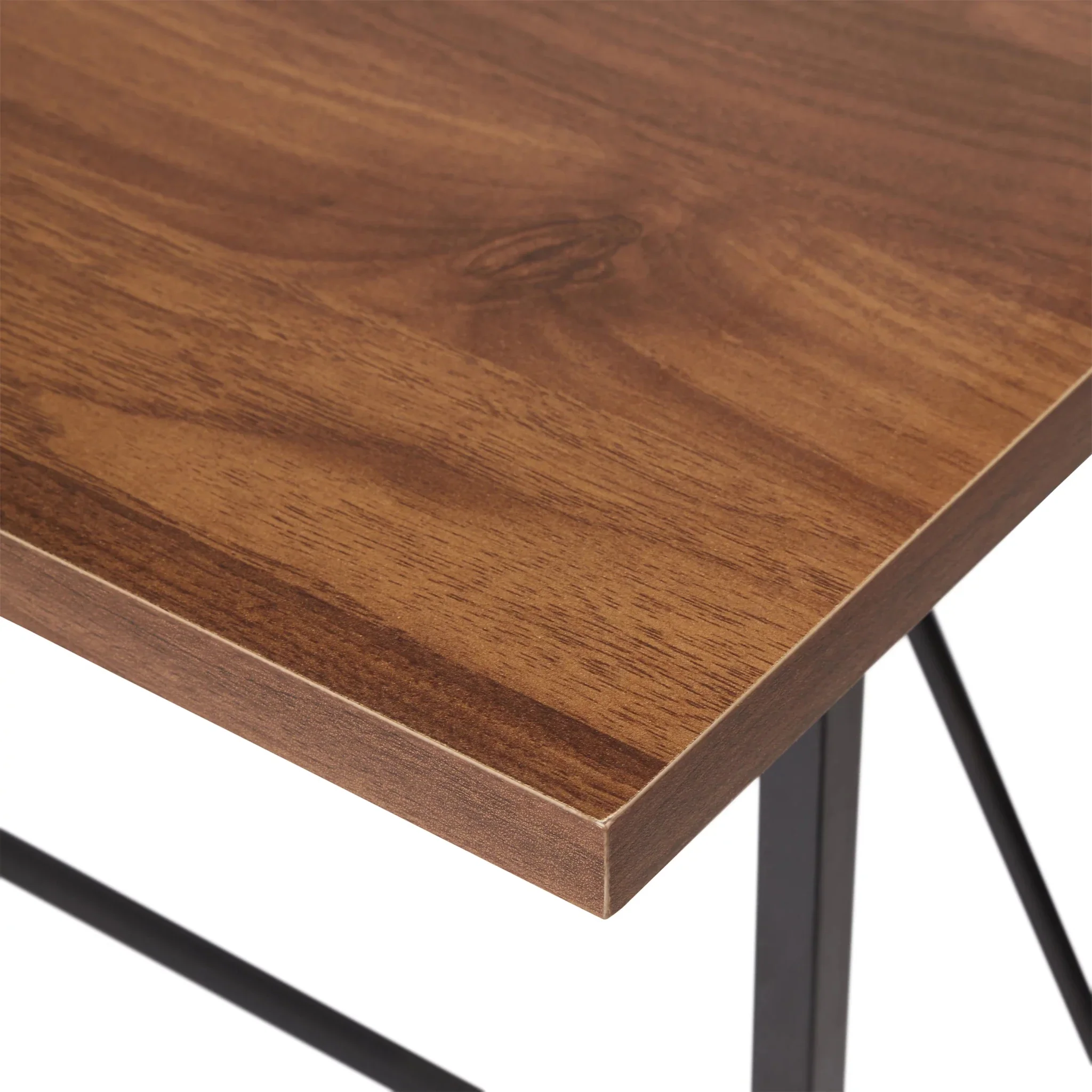 Seponi Ready assembled Matt walnut effect Folding Desk - Image 5