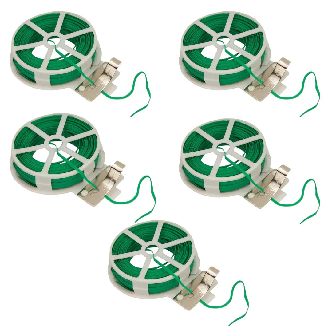 Silverline 633968 Garden Tie Wire 30m - 5 Pack