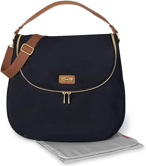 Skip Hop Curved Well Rounded Black Diaper Nappy Bag - Image 7