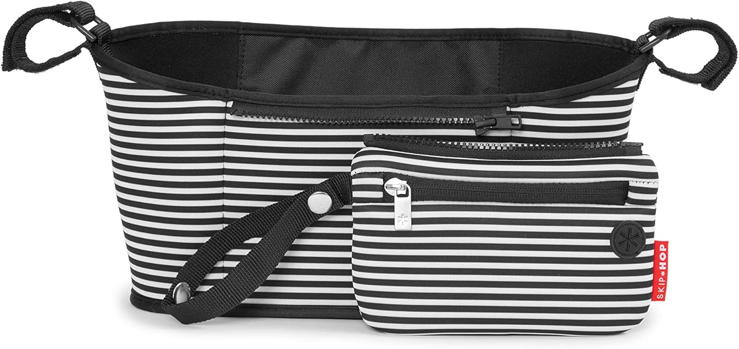 Skip Hop Pram Organiser Black/White - One Size