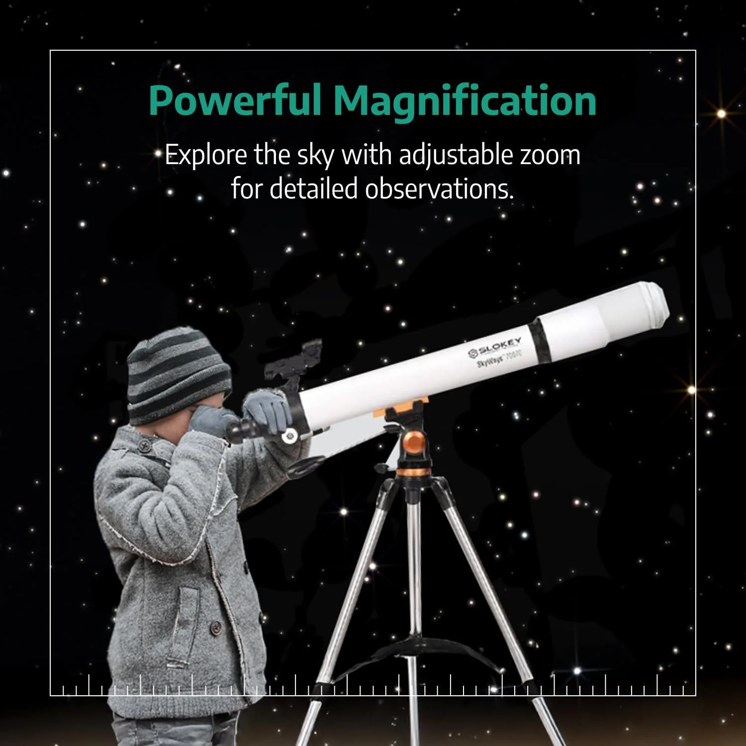 Skyways 70070 Astronomy Telescope Beginners - White - Image 2