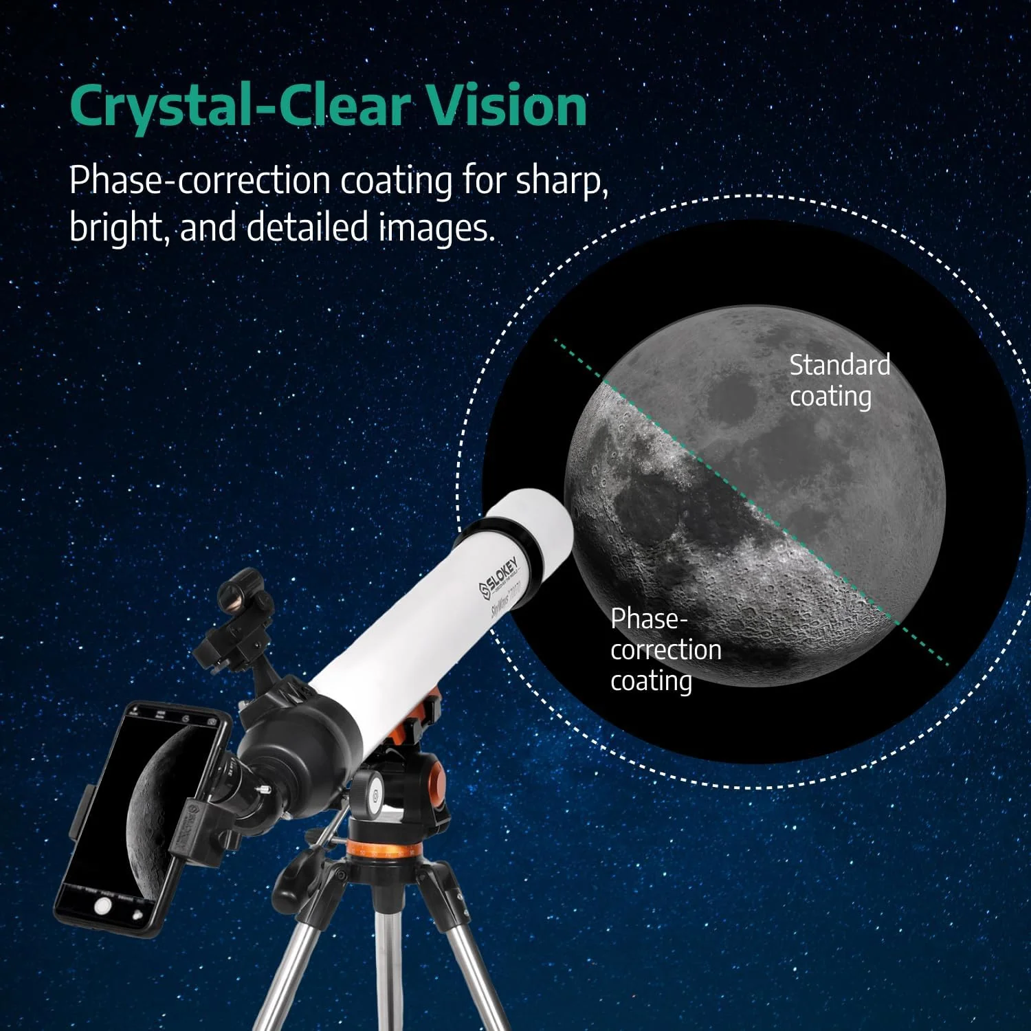 Skyways 70070 Astronomy Telescope Beginners - White - Image 8