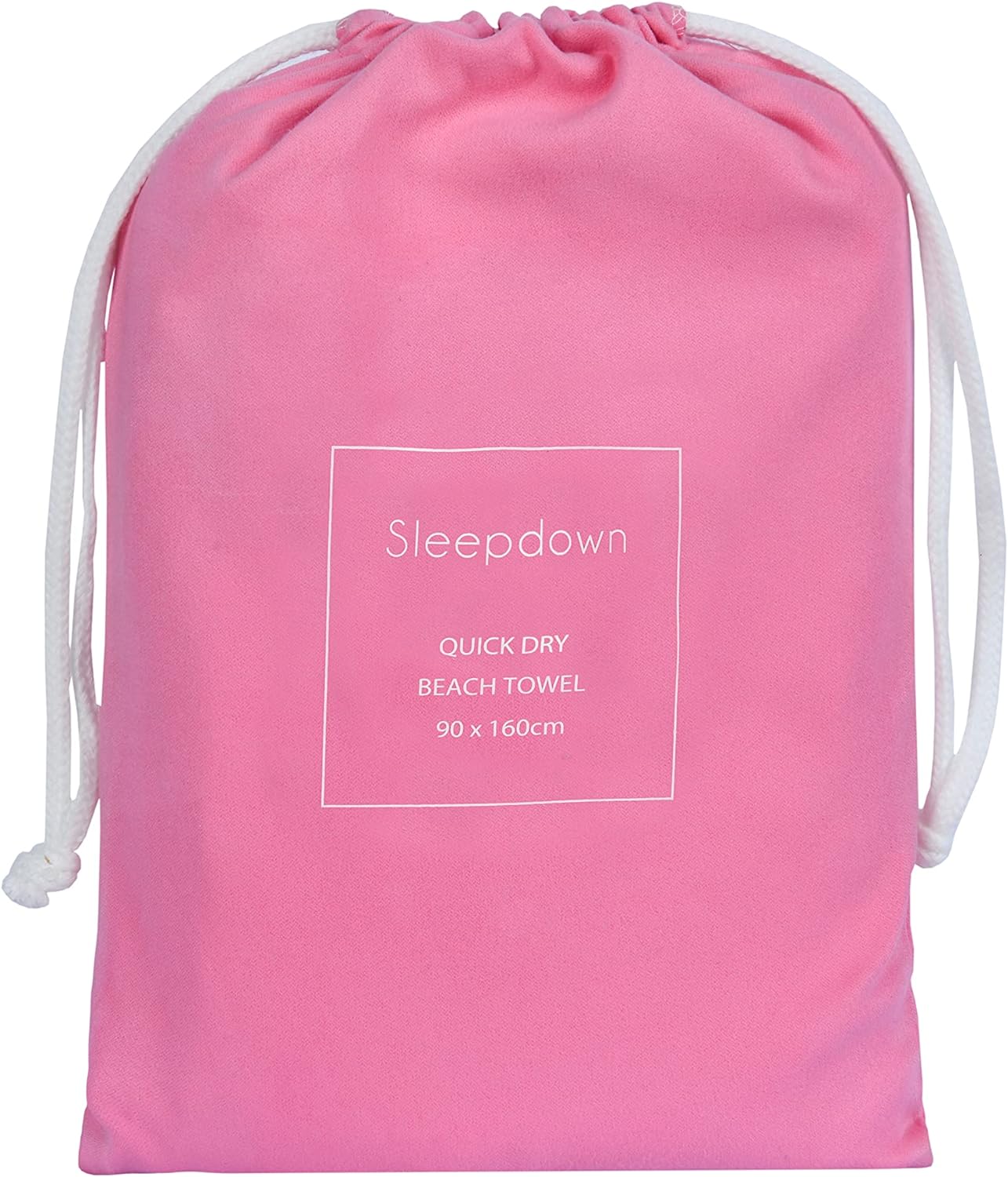 Sleepdown Plain Large Beach Towel With Bag - Image 2