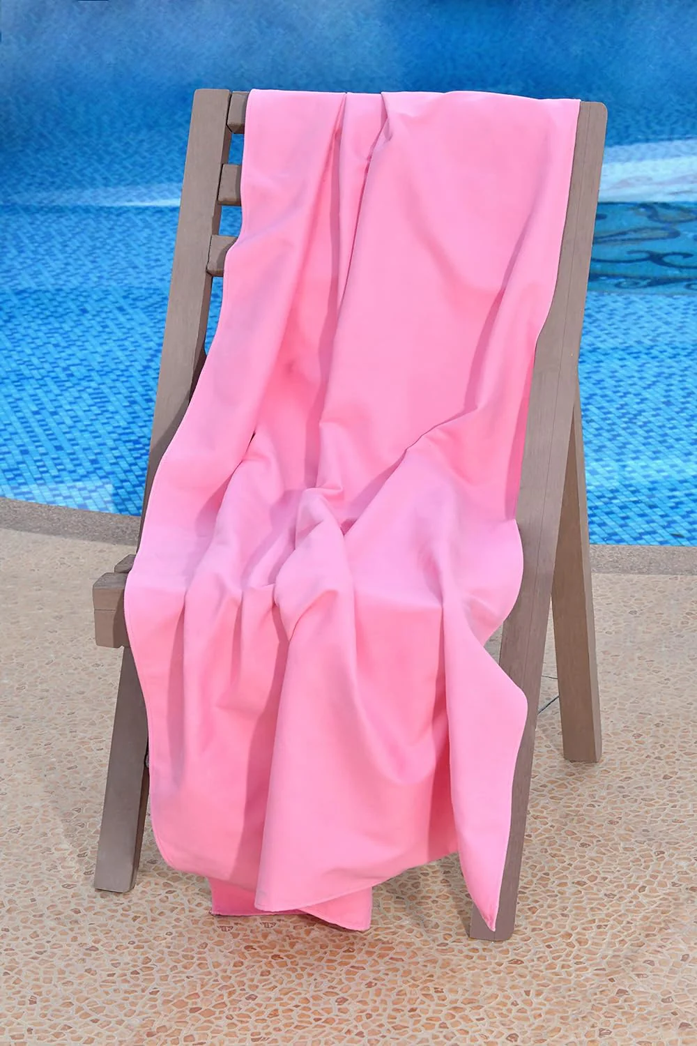 Sleepdown Plain Large Beach Towel With Bag - Image 3