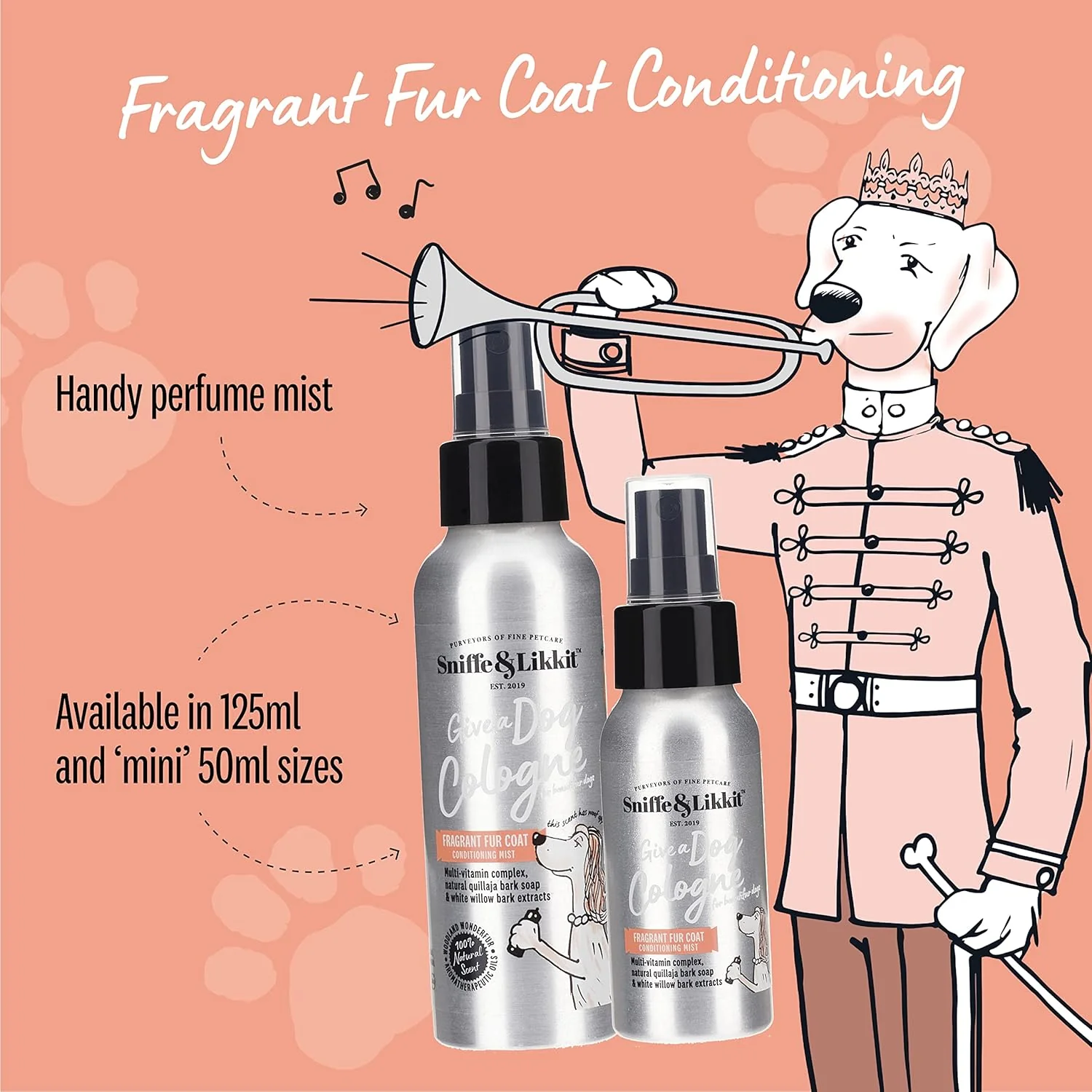 Sniffe and Likkit Dog Cologne Spray - 125ml - Image 2