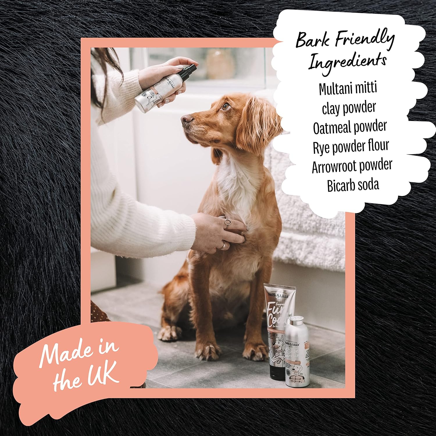 Sniffe and Likkit - Dry Dog Shampoo with Natural Deodorising - 90g - Image 4