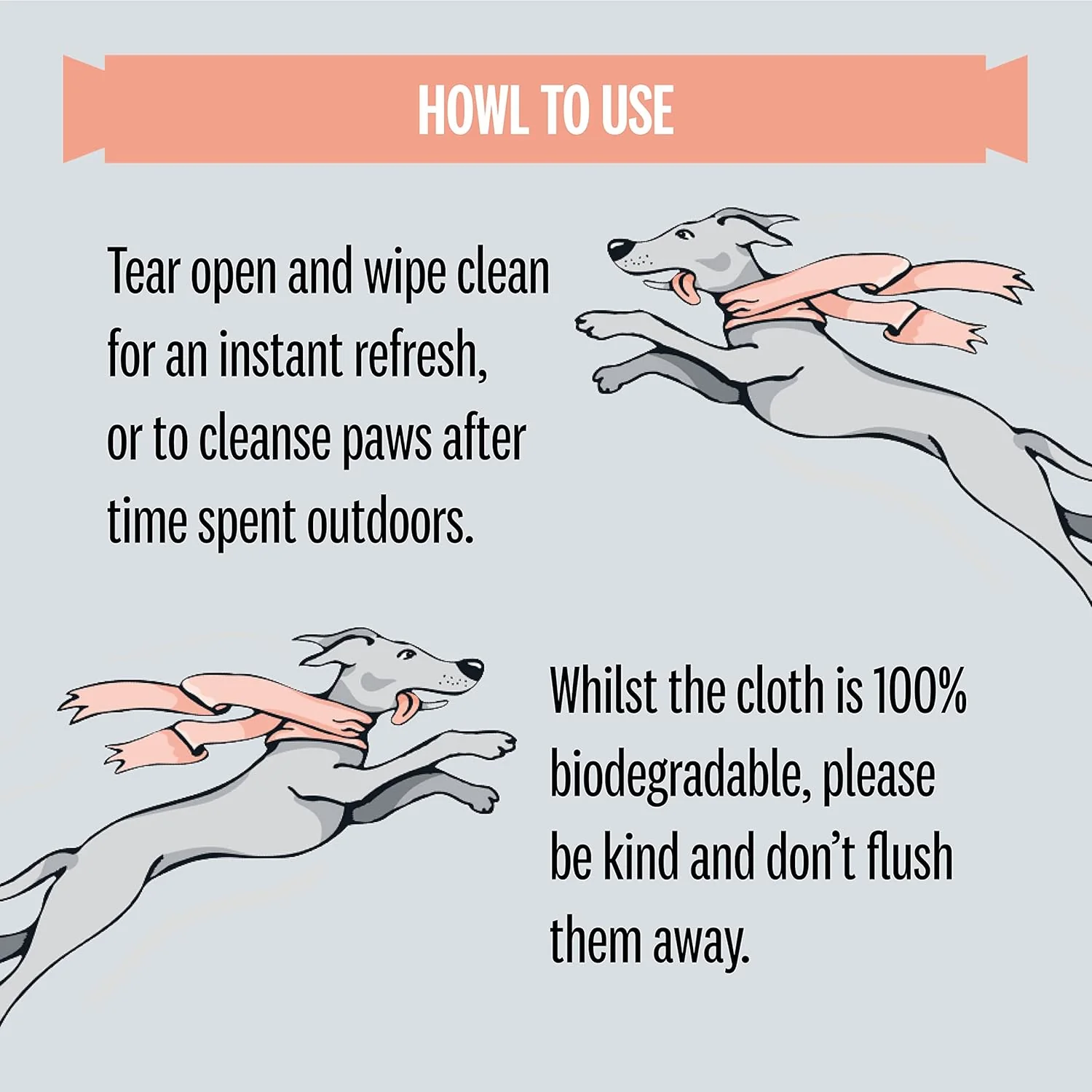 Sniffe and Likkit - Wippets Paw Cleansing Wipes (10 Sachets) - Image 6