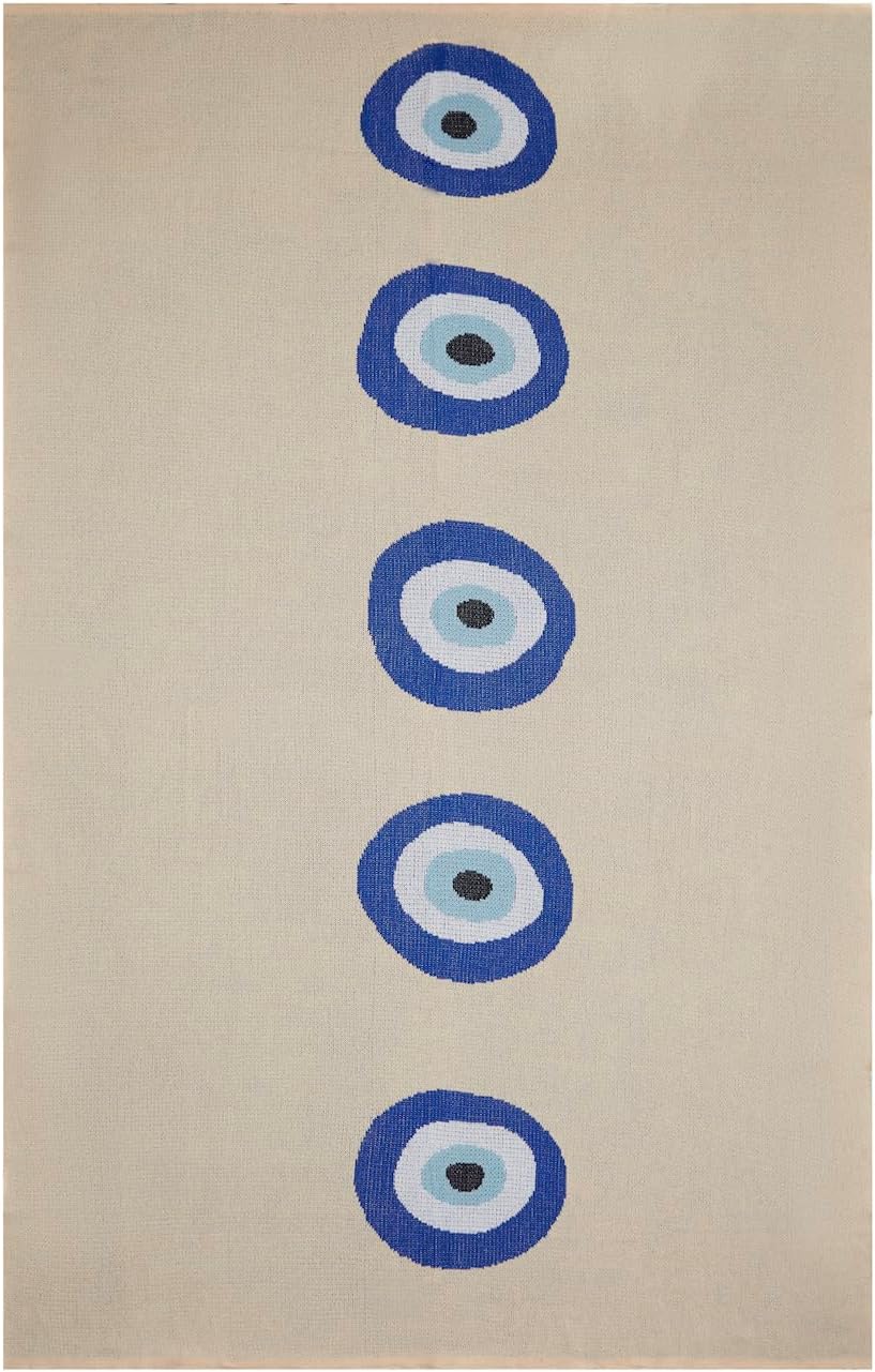 Snuggery Mykonos Eye Middle Eye Line Throw Blanket (180x125cm)