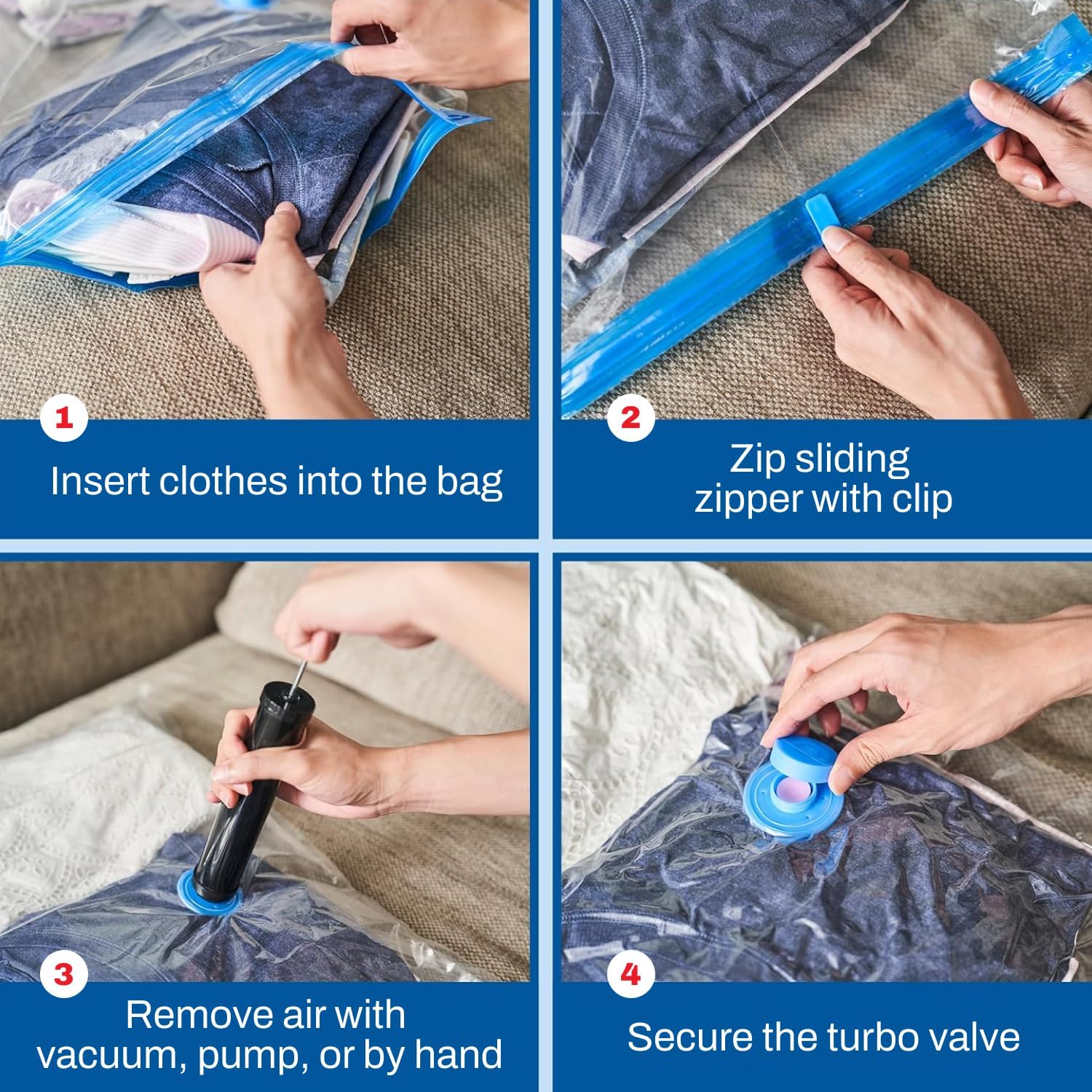 SpaceSaver Vacuum Storage Bags - 3 Pack - Image 2