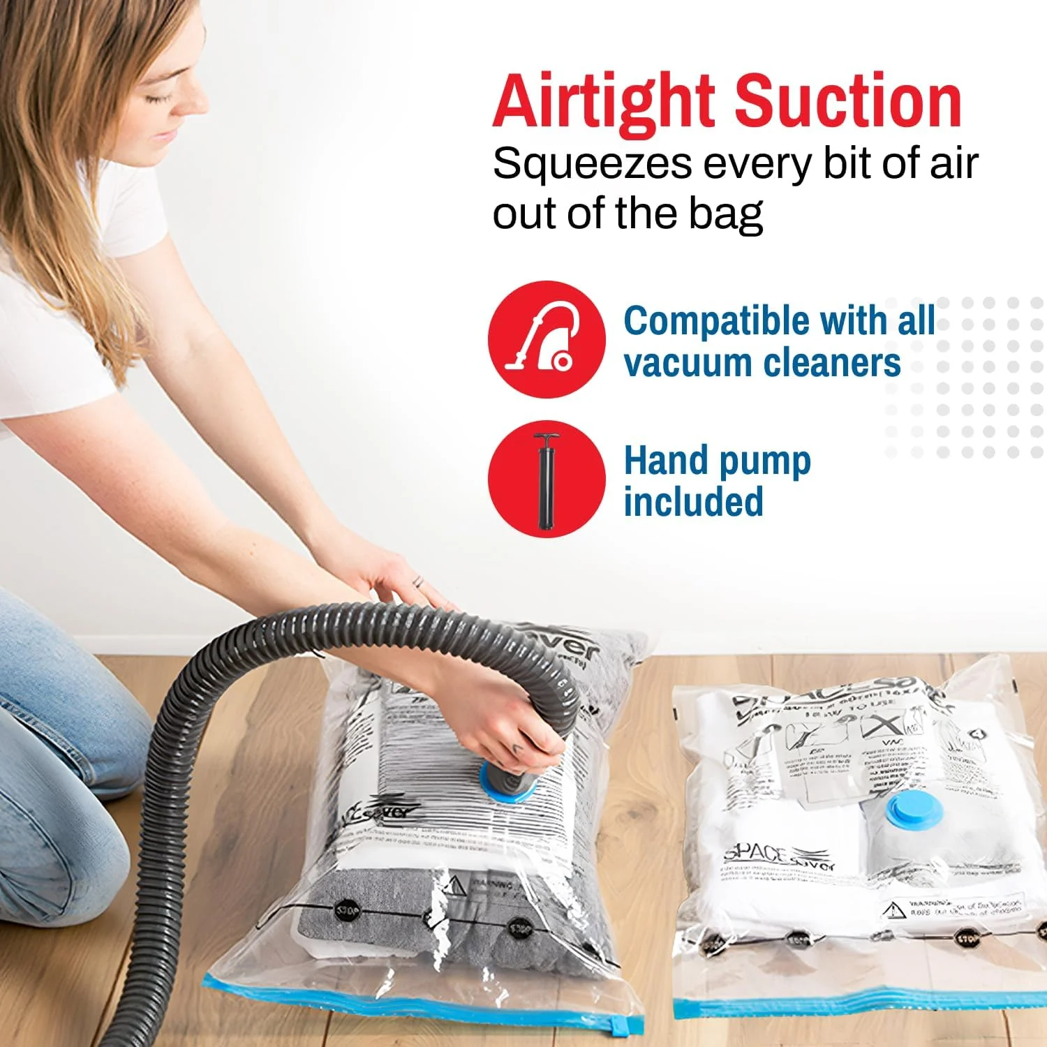 SpaceSaver Vacuum Storage Bags - 3 Pack - Image 3