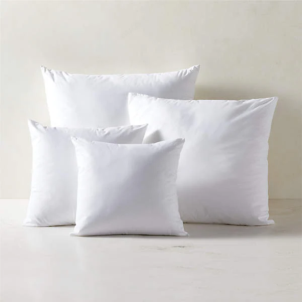 Square Cushion Inserts Virgin Hollow Fibre Filled 2 pack - Various Sizes