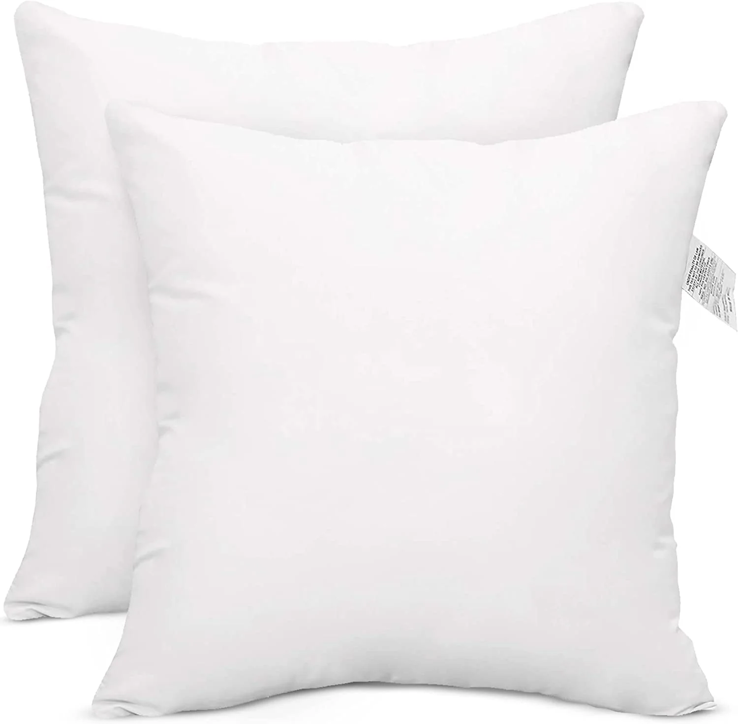 Square Cushion Inserts Virgin Hollow Fibre Filled 2 pack - Various Sizes - Image 2