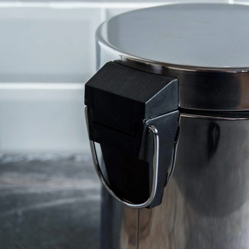 Stainless Steel 12L Silver Pedal Bin - Image 4
