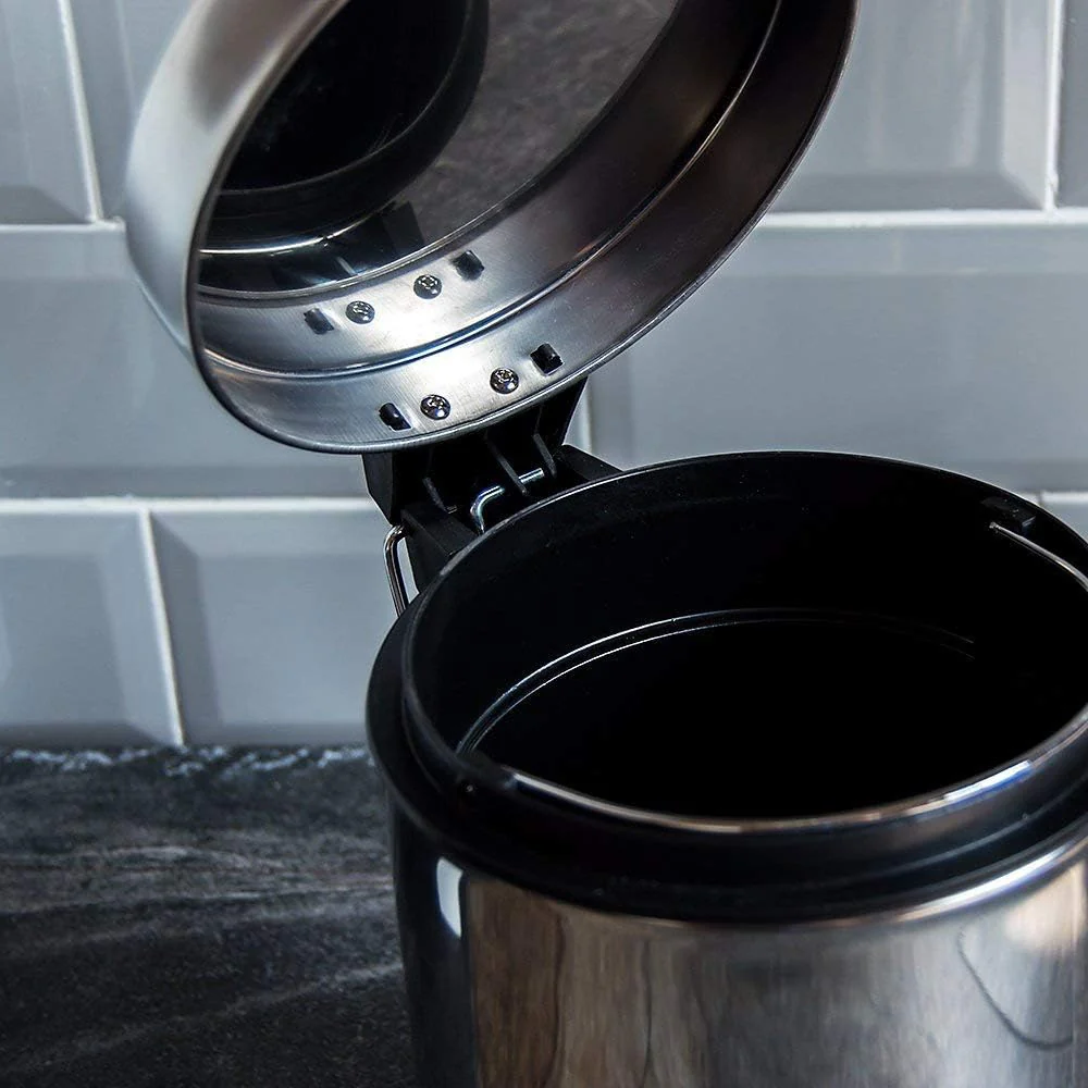 Stainless Steel 12L Silver Pedal Bin - Image 5