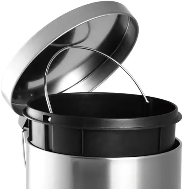 Stainless Steel 12L Silver Pedal Bin - Image 6
