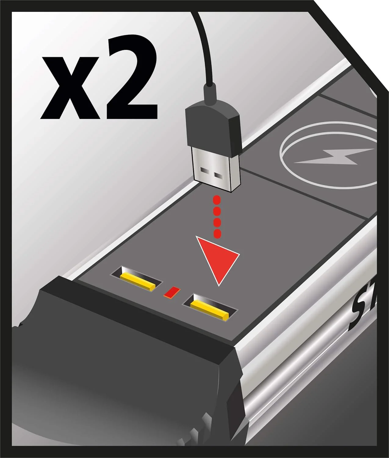 Stanley Extension Cord - 5M 4-Gang & 2USB - Image 2